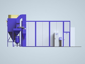Обитаемая камера дробеструйной обработки внутреннего исполнения SPK-7.4.3
